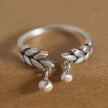 Artistic Retro Wheat Tassel Ring For Women