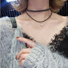 Black Necklace Clavicle Chain Advanced Sense Neckband Necklet Neck Accessories