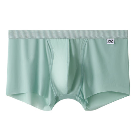 Men's Mesh Underwear Men's Ice Silk Boxer Summer Thin Breathable Boxers Seamless Youth Pants Men
