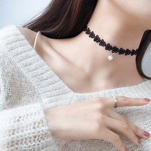 Black Necklace Clavicle Chain Advanced Sense Neckband Necklet Neck Accessories