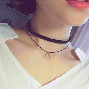 Black Necklace Clavicle Chain Advanced Sense Neckband Necklet Neck Accessories