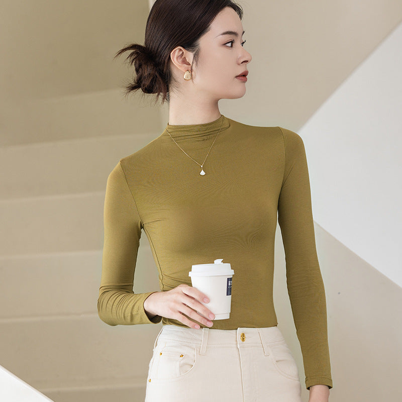 Turtleneck Bottoming Shirt Women's Top Women's Long Sleeve