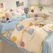 Washed Cotton Four-piece Bedding Set Student Dormitory