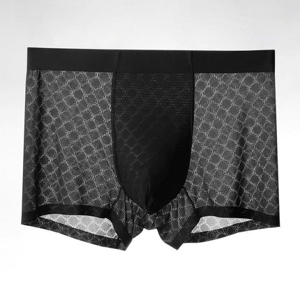Fashion Personality Ice Silk Underwear Men's Boxers