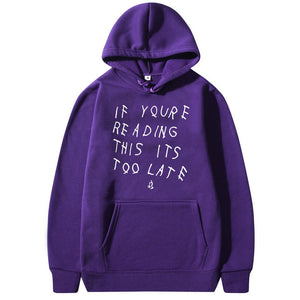 Letter Print Hoodie Men's Women's High Quality Hoodie