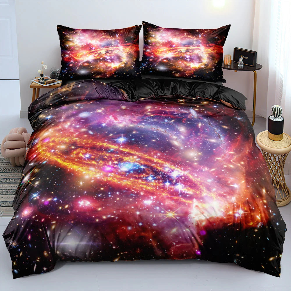 Bedding Suit Starry Sky Down Quilt Cover Three-piece Set