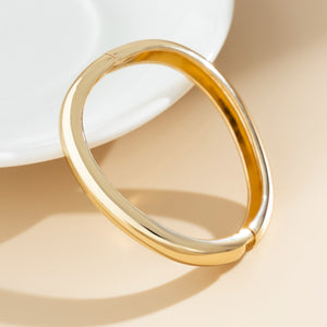 Exaggerated Glossy Square Notched Irregular Bracelet