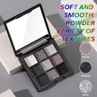 Smoked 9 Colors Eye Shadow Plate Halloween Matte Shimmer