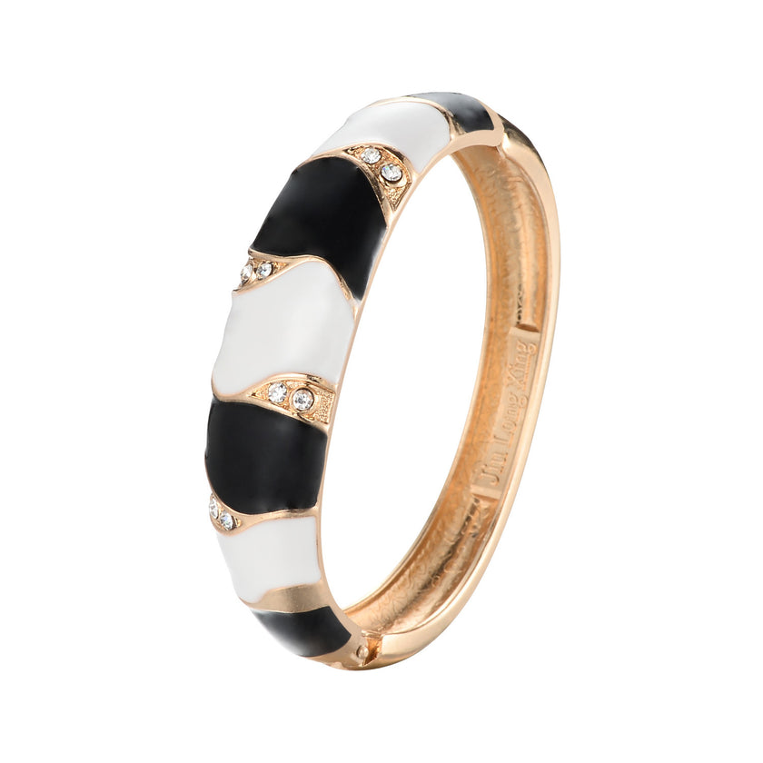 Bohemian Contrast Color Enamel Drop Oil Bracelet