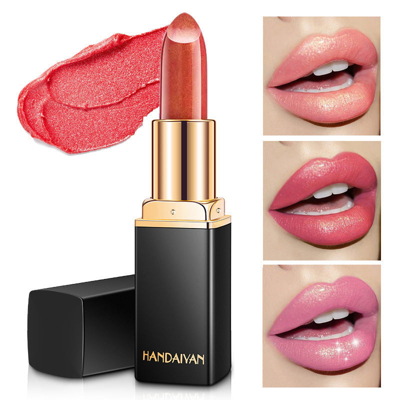 Nine-color Mermaid Shiny Metallic Pearlescent Gilding Color-changing Lipstick
