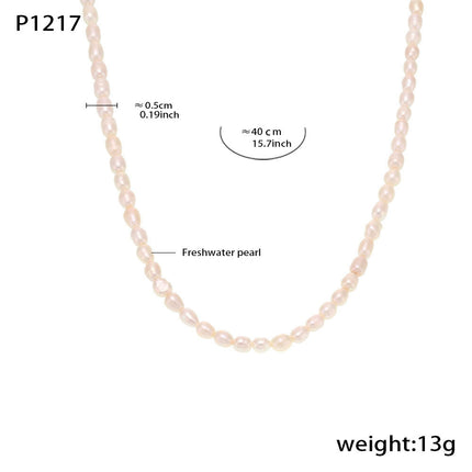 Baroque Freshwater Pearl Necklace Bracelet Earrings Ins Niche Sweet