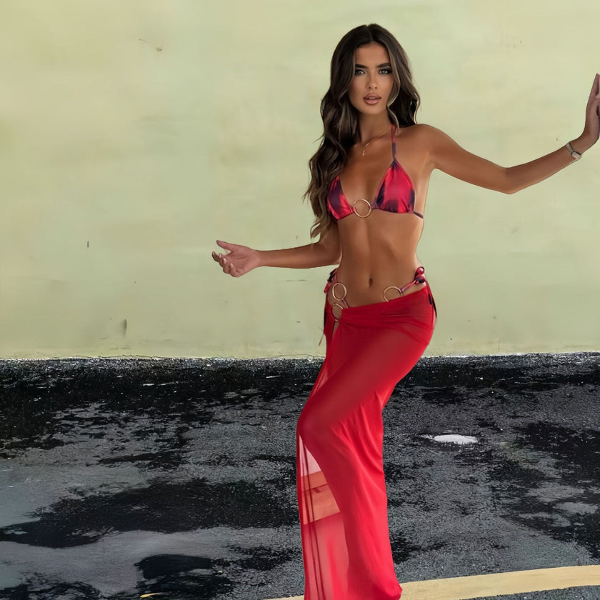 Sexy Dress See-through Beach Sheath Skirt For Women