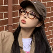 Women's Retro Hawksbill Square Glasses Frame For Bare Face