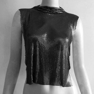 Personalized Metal Sequins Sleeveless Top For Women