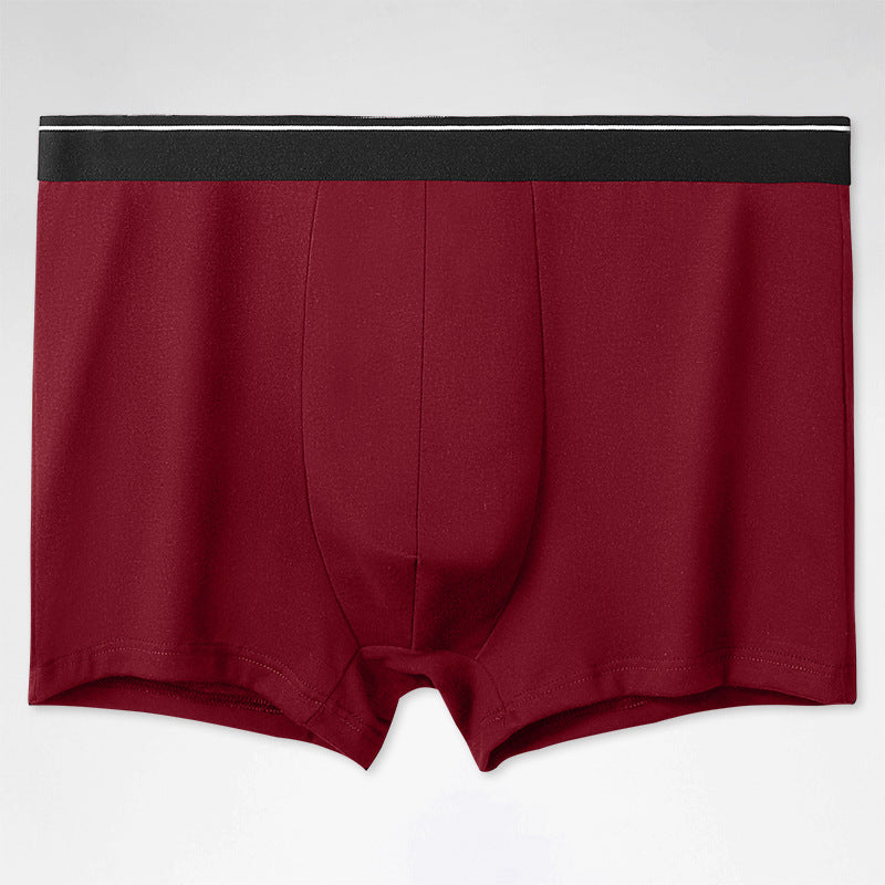 Men's Solid Color Underwear Men's Cotton Breathable Boxers