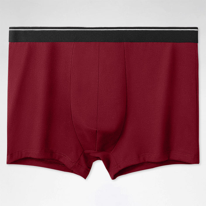 Men's Solid Color Underwear Men's Cotton Breathable Boxers