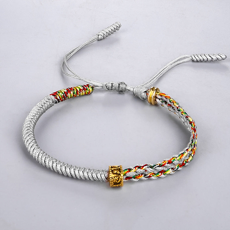 Hand-woven Red Rope Bracelet