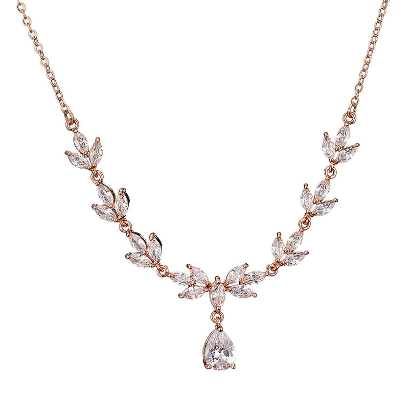 Bridal Wedding Ornament Suit Exquisite Water Drop