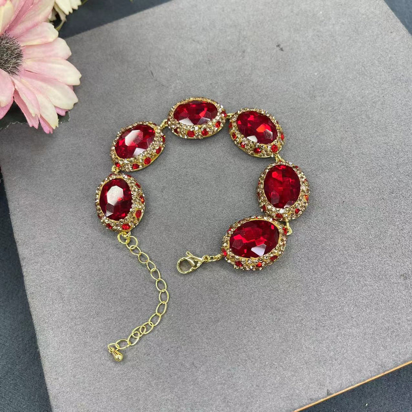 Crystal Bracelet Fashion Trending Inlaid With Full Diamond