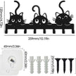 Iron Art Hang Clothes Cute Cat Key Holder