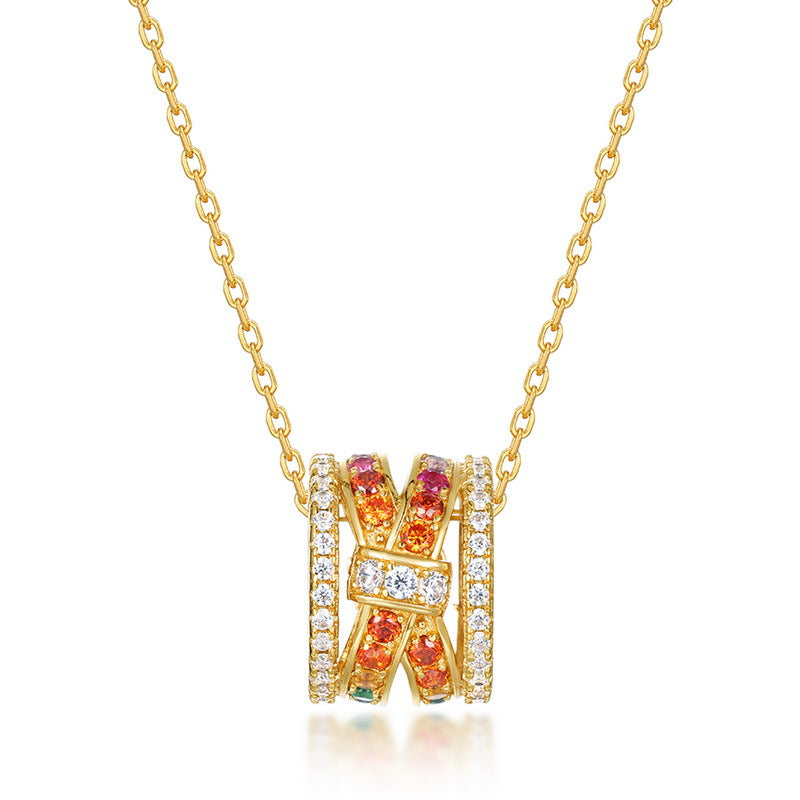 Entry Lux As Right As Rain Color Zirconium Necklace