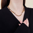 European And American Retro Natural Tigereye Beaded Necklace For Women