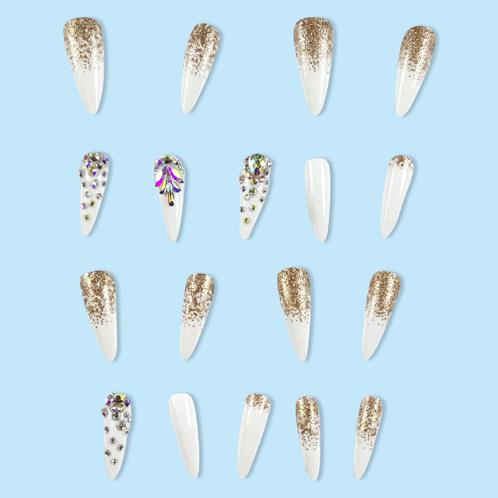 Wear Nail Light Luxury Aurora Diamond