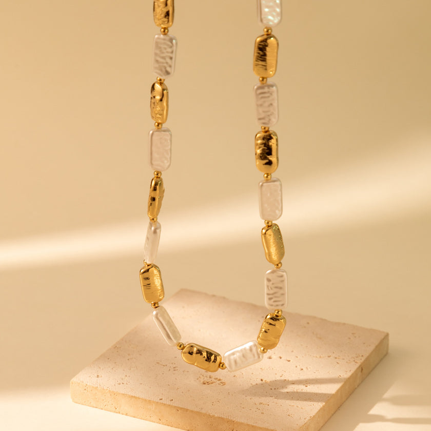 Creative Stitching Metal Necklace Bracelet For Women