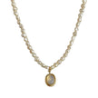 Pearl Clavicle Chain Jewelry Moonstone Pendant Necklace