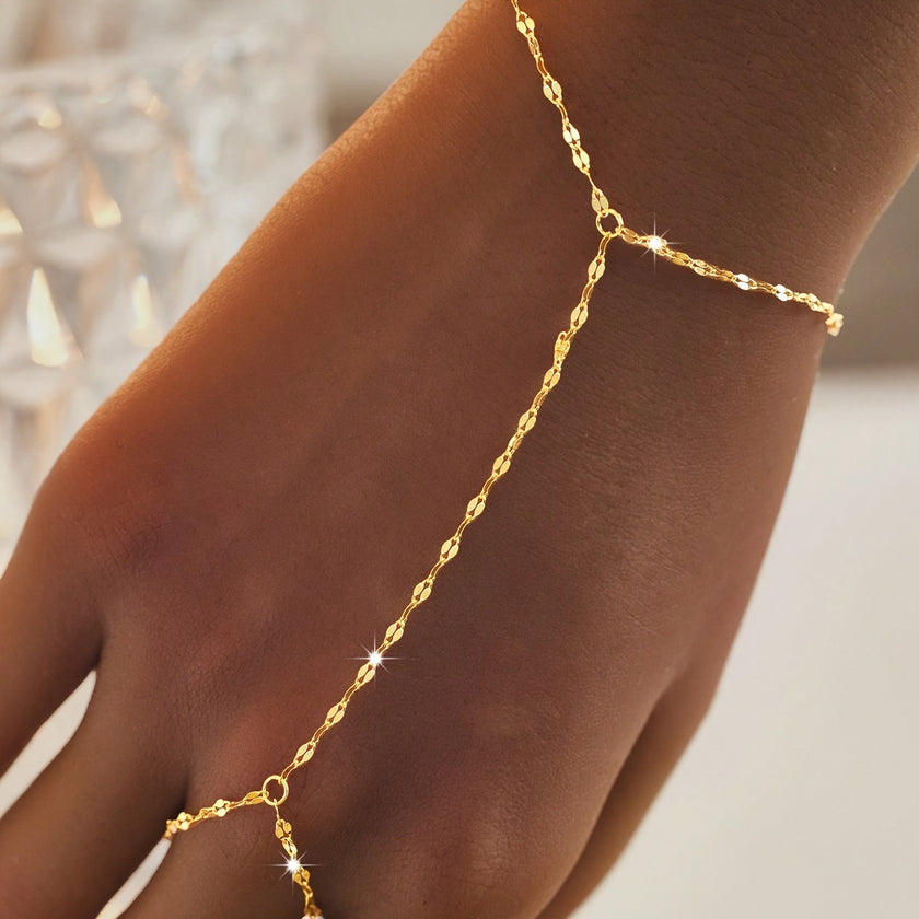 Simple Elegant Cold Lip Chain Bracelet