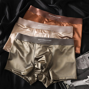 Men's Satin Light Luxury Ice Silk Underwear Summer