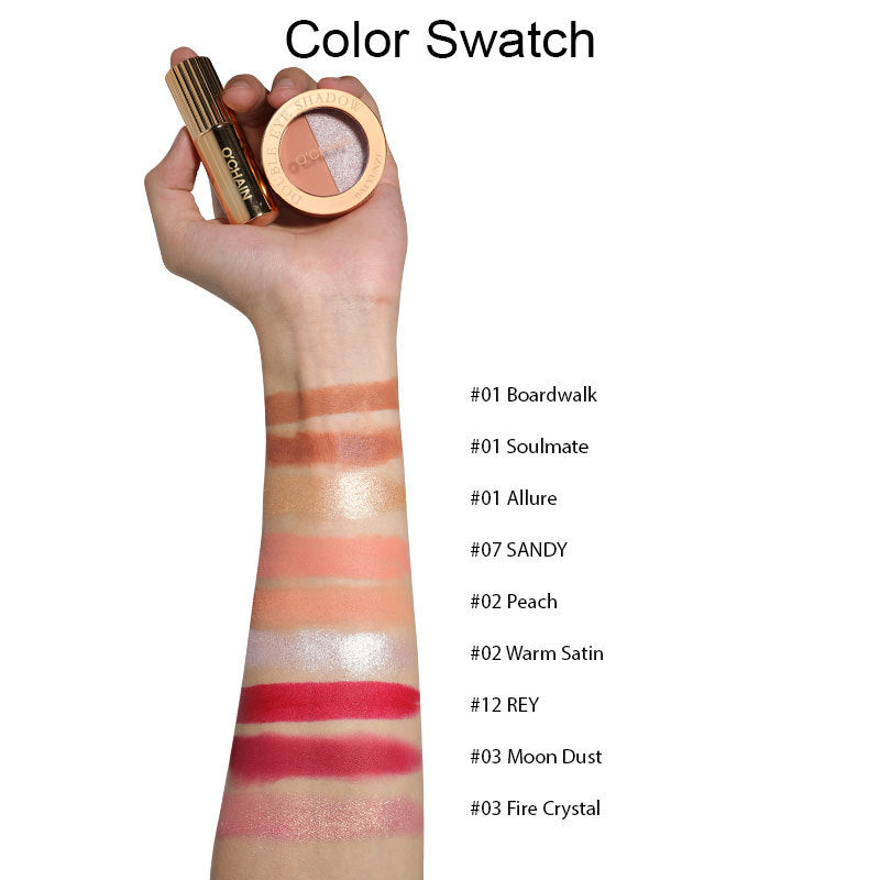 Pearlescent Double-color Eye Shadow Matte Lipstick Does Not Fade Nonstick Cup