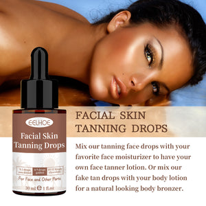 Facial Black Care Solution Creates Bronze Skin