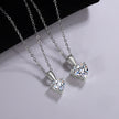 S925 Sterling Silver Moissanite Pendant Heart Necklace