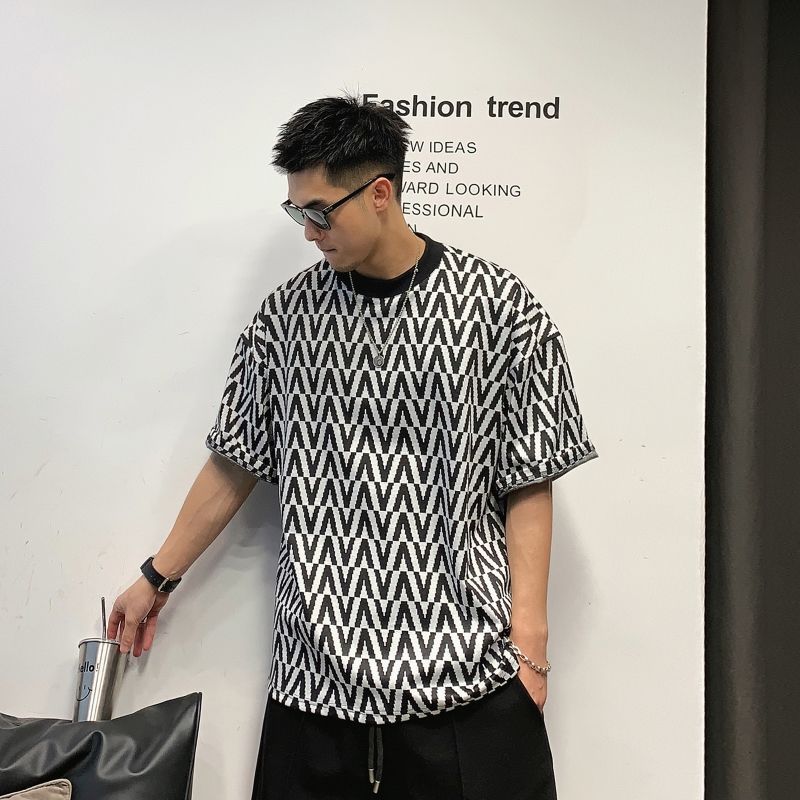 Men's American-style Short-sleeved T-shirt High Street