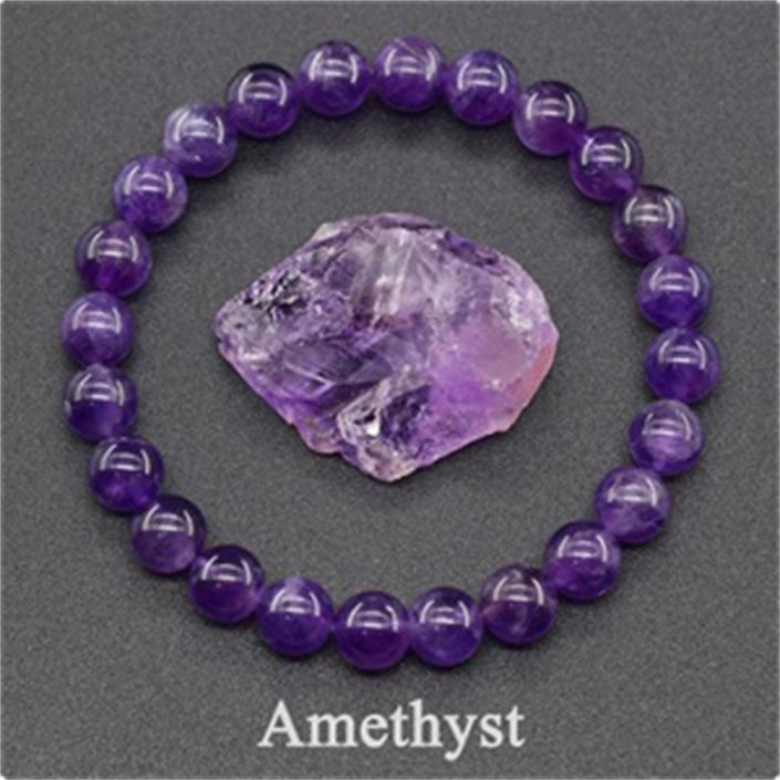 Rose Stone Agate Mixed Colorful Beads Bracelet