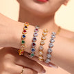 Love Shiny Zircon Stitching Bracelet Light Luxury Temperament