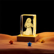 Crystal Cube Buddha Statue Cross Three-dimensional Ornaments
