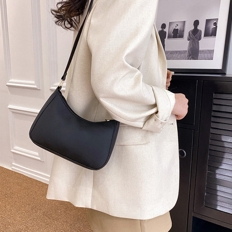 Women's Underarm Bag Solid Color Small Square Handbag