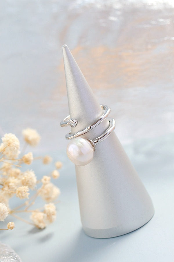 Fashion Personality Natural Baroque Pearl Ring