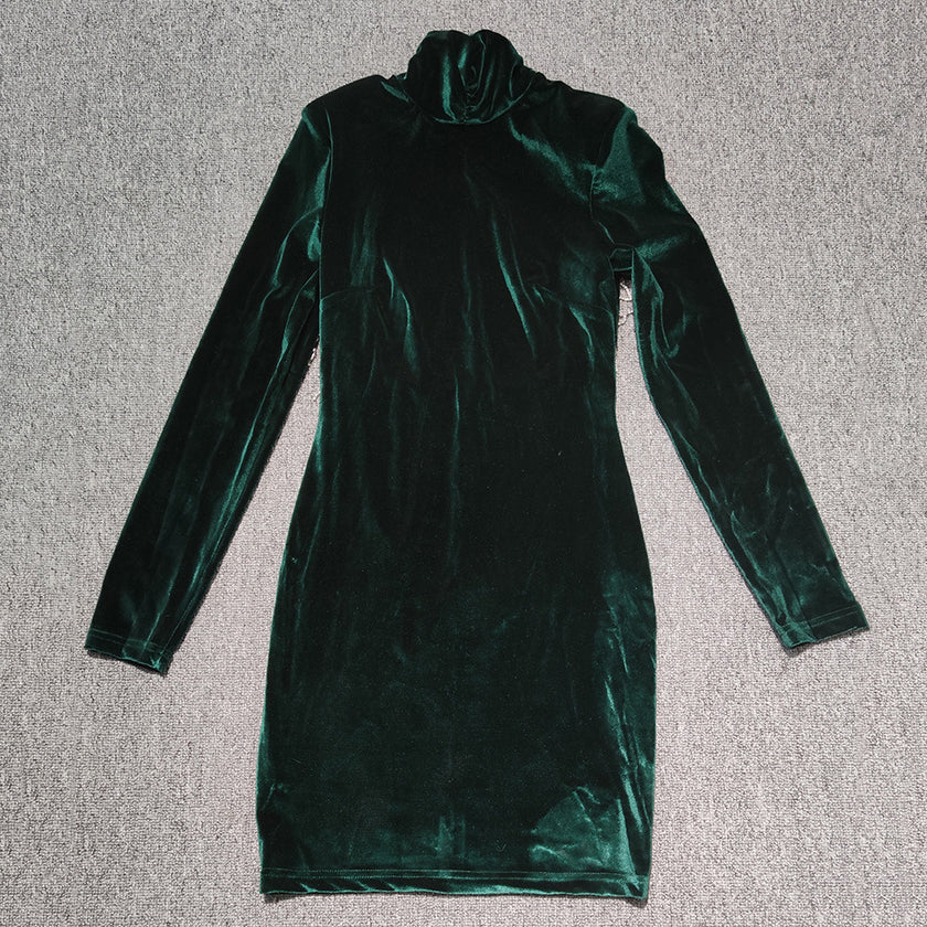 Bandage Dress Sexy Leaky Back Tight Party Dress