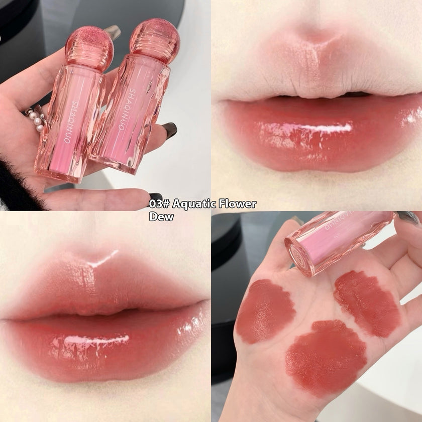 Light Bare Permeable Light Lip Lacquer Mirror Moisturizing Lip Gloss