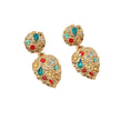 Vintage Court Style Baroque Rhinestone Earrings
