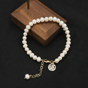 Natural Pearl Bracelet Retro Women