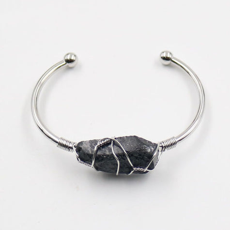 Women's Natural White Crystal Adjustable Bracelet Bracelet