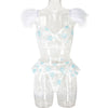 Women's New Ruffle Flower Embroidery Comfortable Breathable Underwear