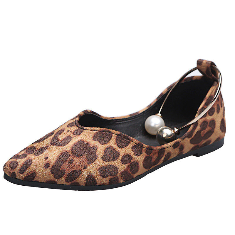 Pointed Flat Heel Shallow Mouth Lazy Shoes Women