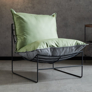 Single Person Minimalist Luxury Iron Sofa Chair Leisure