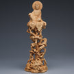 Sitting Tree Vine Guanyin Buddha Statue Ornaments Wooden Crafts