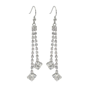 Diamond  High-grade Earrings Niche Personality Long Fringe